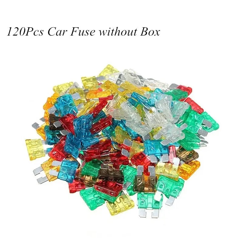 120Pcs Profile S/M Size Blade Car Fuse Assortment Set for Auto Car Truck 5/10/15/20/25/30A Fuse with Plastic Box - Image #6