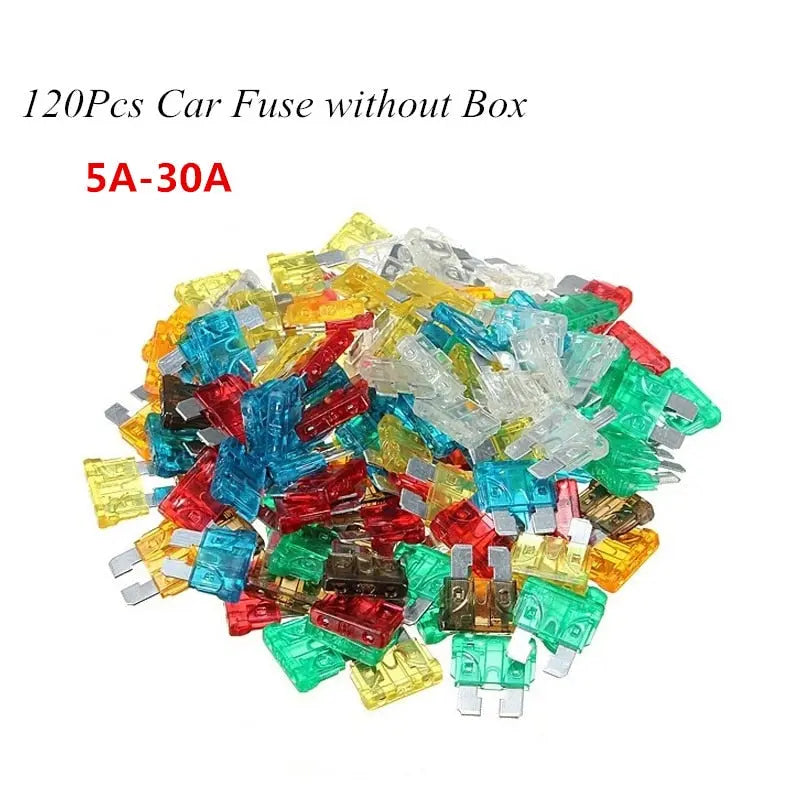 120Pcs Profile S/M Size Blade Car Fuse Assortment Set for Auto Car Truck 5/10/15/20/25/30A Fuse with Plastic Box - Image #13