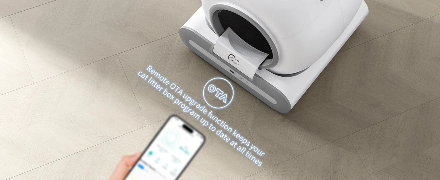 DOEL Automatic Cat Litter Box Self Cleaning with App Control & Cat Litter Mat Smart Cat Toilet for Multiple Large Cats