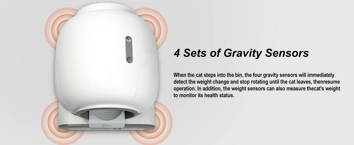DOEL Automatic Cat Litter Box Self Cleaning with App Control & Cat Litter Mat Smart Cat Toilet for Multiple Large Cats