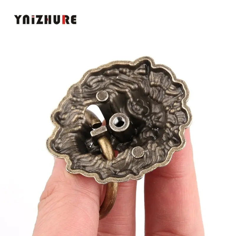 10pcs 43 * 67mm New Furniture Handles Beast for Lion Head Antique Alloy Handle Wardrobe Drawer Door Pull Retro Decoration - Image #6