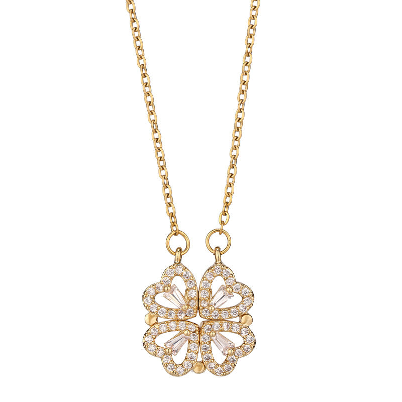 Variety Four-leaf Clover Non-fading Light Luxury Titanium Steel Necklace