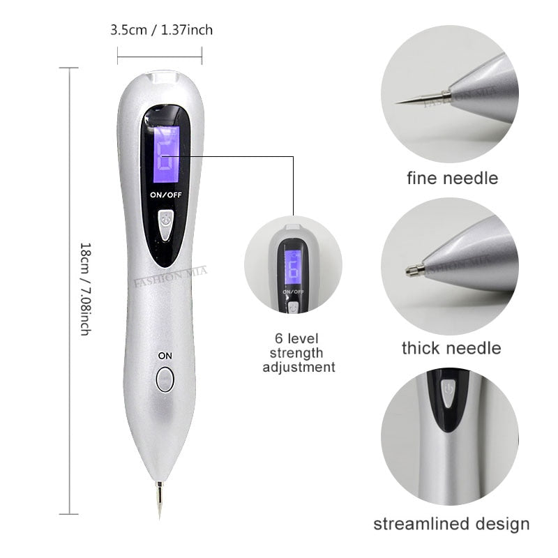 6 level Spot Remover Laser Plasma Pen Skin Care Mole Removal Dark Skin Wart Tattoo Removal Tool Laser Plasma Beauty Care gun