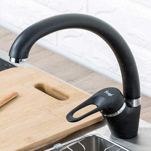 FRAP Brass 5 color Kitchen sink faucet Mixer Cold And Hot Single Handle Swivel Spout Kitchen Water Sink Mixer Tap Faucets F4113