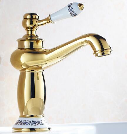 Bathroom Faucet Antique Bronze Finish Brass Basin Sink Solid Brass Faucets Single Handle Water Mixer Taps Bath Crane ELFCT001
