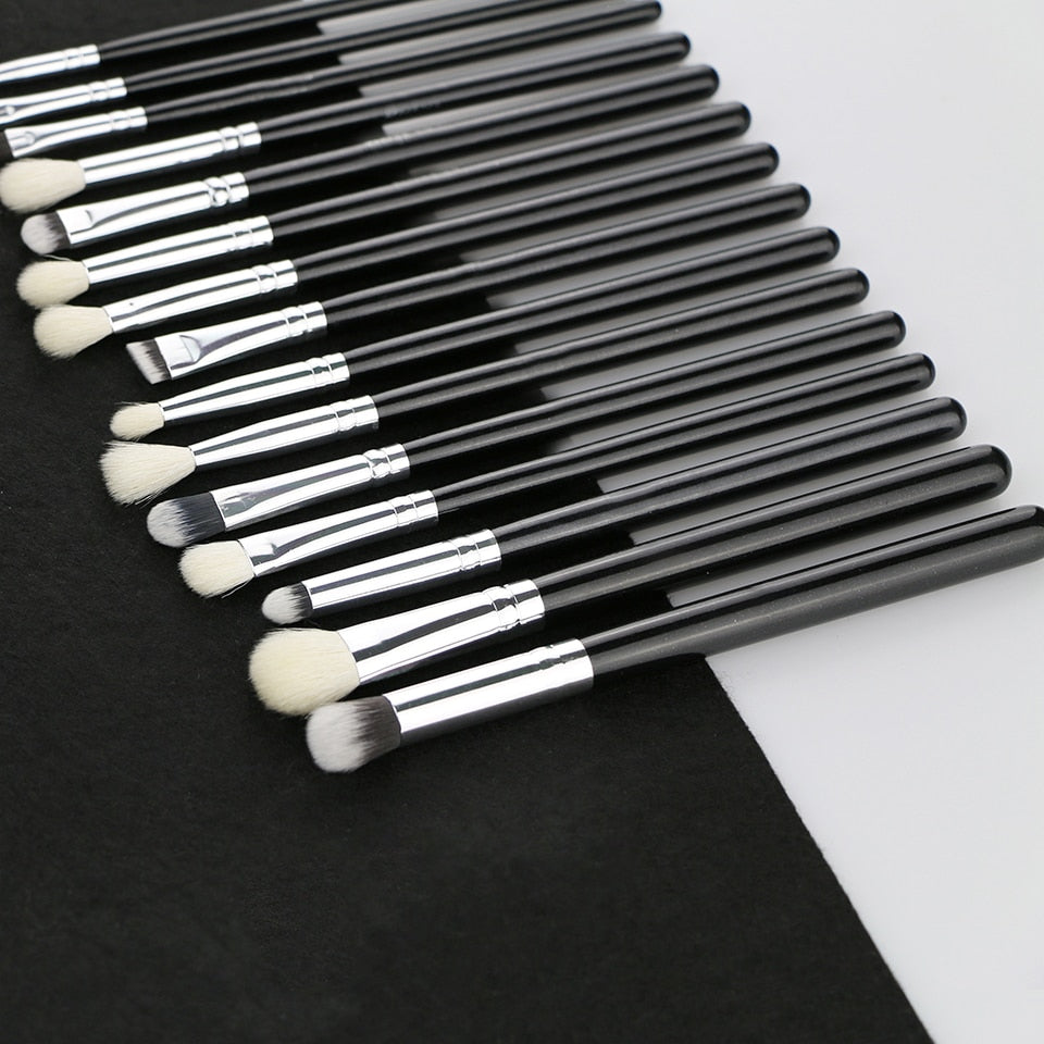 BEILI Black Professional Goat Hair Makeup Brush Powder Foundation Contour Concealer Eyes Blending 15/25/30Pcs Makeup Brush Set