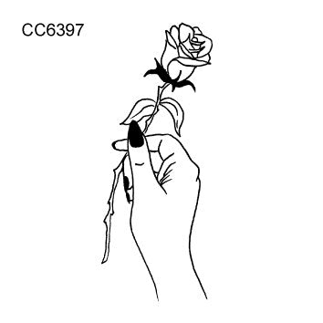 Rocooart Hot sale Black White Style Tattoo Sticker Tree Flower Leaf Temporary Tattoo Sticker Rose Body Art Tatouage Fake Tatoo