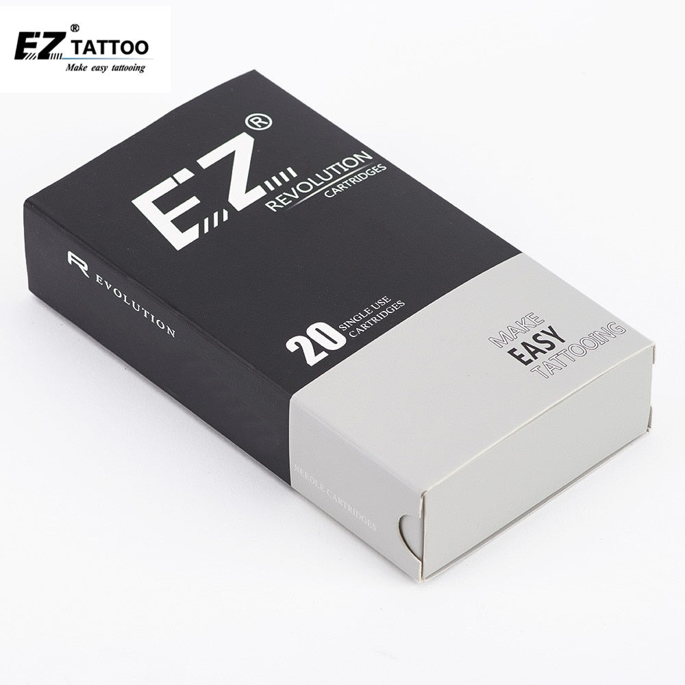 EZ Assorted New Mixed Revolution Tattoo Cartridge Needles RL RS M1 CM for Cartridge Machine Grips Tattoo Supply 200 Pcs /Lot