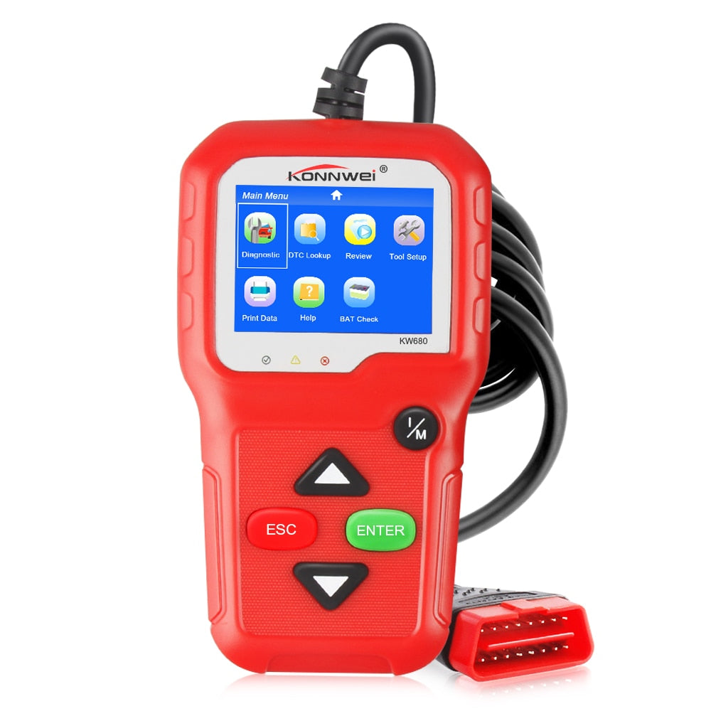 2022 Best Quality OBD2 Car Diagnostic Scanner KONNWEI KW680s Full OBD 2 Function Car Scanner Car Diagnostic Tools For the Car