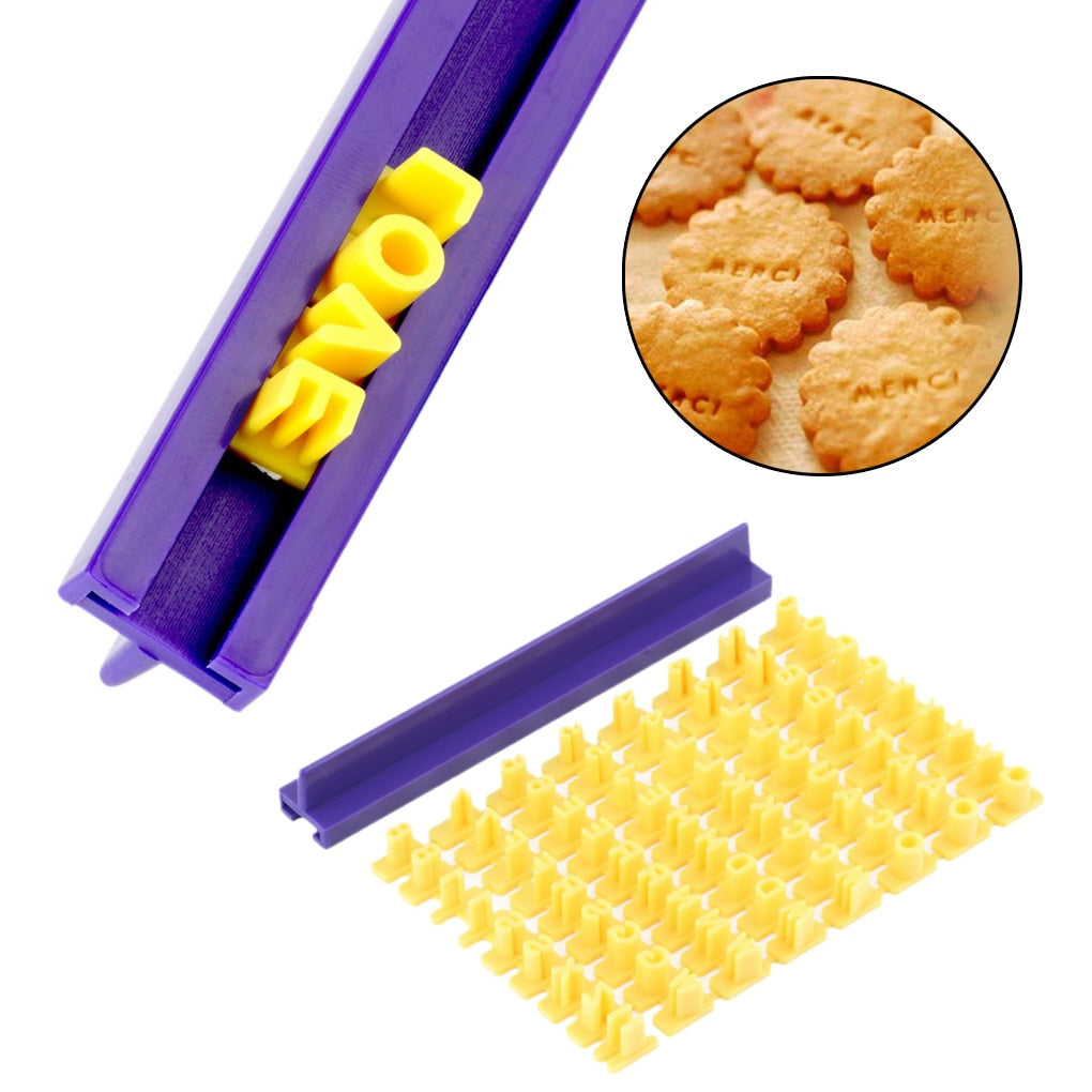 For Cakes/Sugar paste Alphabet Letter Cookies Cutter Words Baking Mold Cake Frill Cutter Embossing Mould for Cakes Sugar paste