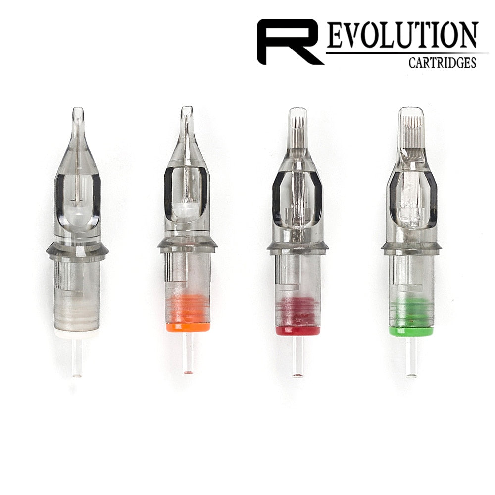 EZ Assorted New Mixed Revolution Tattoo Cartridge Needles RL RS M1 CM for Cartridge Machine Grips Tattoo Supply 200 Pcs /Lot