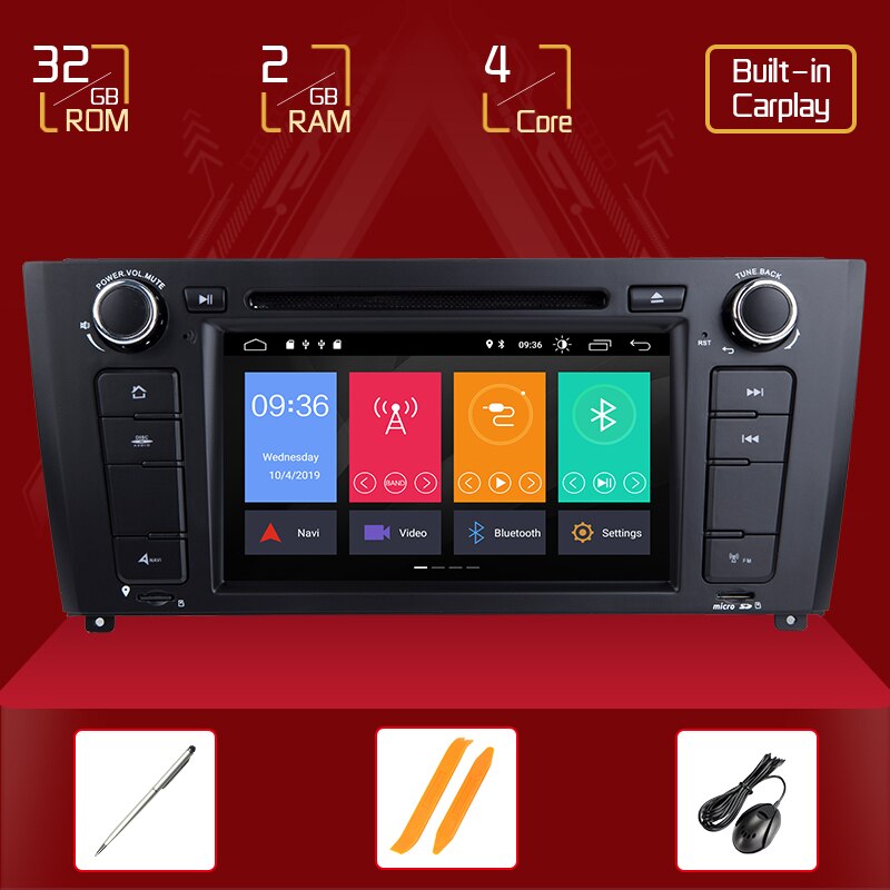 Josmile 1 Din Android 10 AutoRadio For BMW E87 1 Series E88 E82 E81 I20 D Audio GPS Navigation DVD Multimedia 4G Wifi DAB+ CDDSP