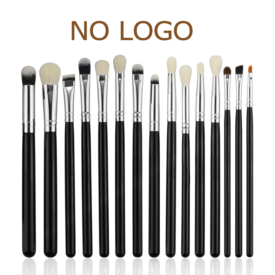 BEILI Black Professional Goat Hair Makeup Brush Powder Foundation Contour Concealer Eyes Blending 15/25/30Pcs Makeup Brush Set