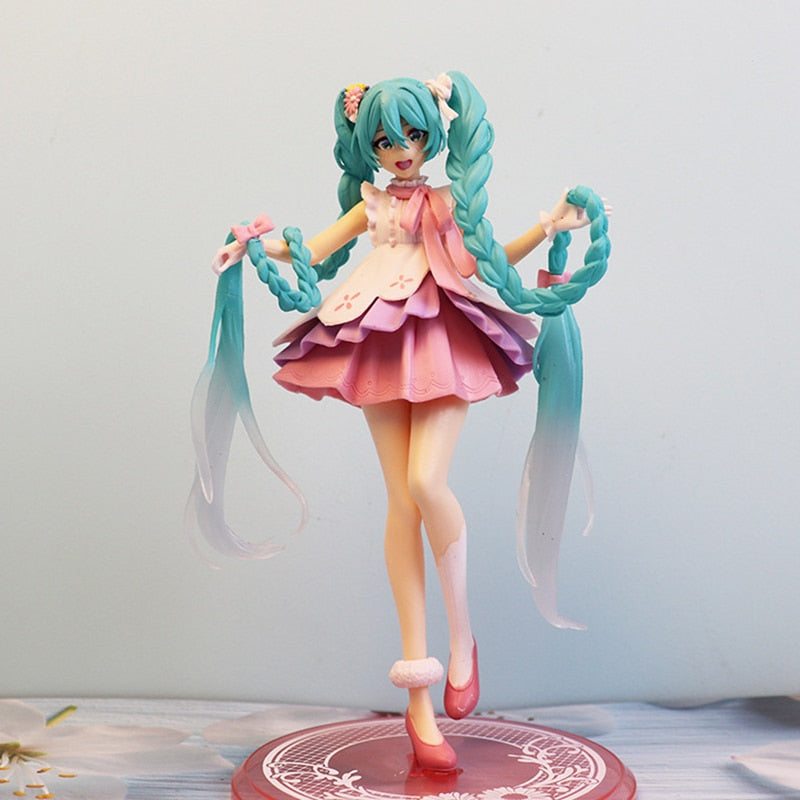 20cm New Lovable Hatsune Miku Doll Home Decoration Ornaments Creative Birthday Gifts for Friends Christmas Gifts