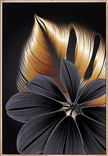 VANJUU 5D Diamond Painting Golden plant leaf Full Drill Diamond Mosaic DIY Home Decor Rhinestones embroidery Painting