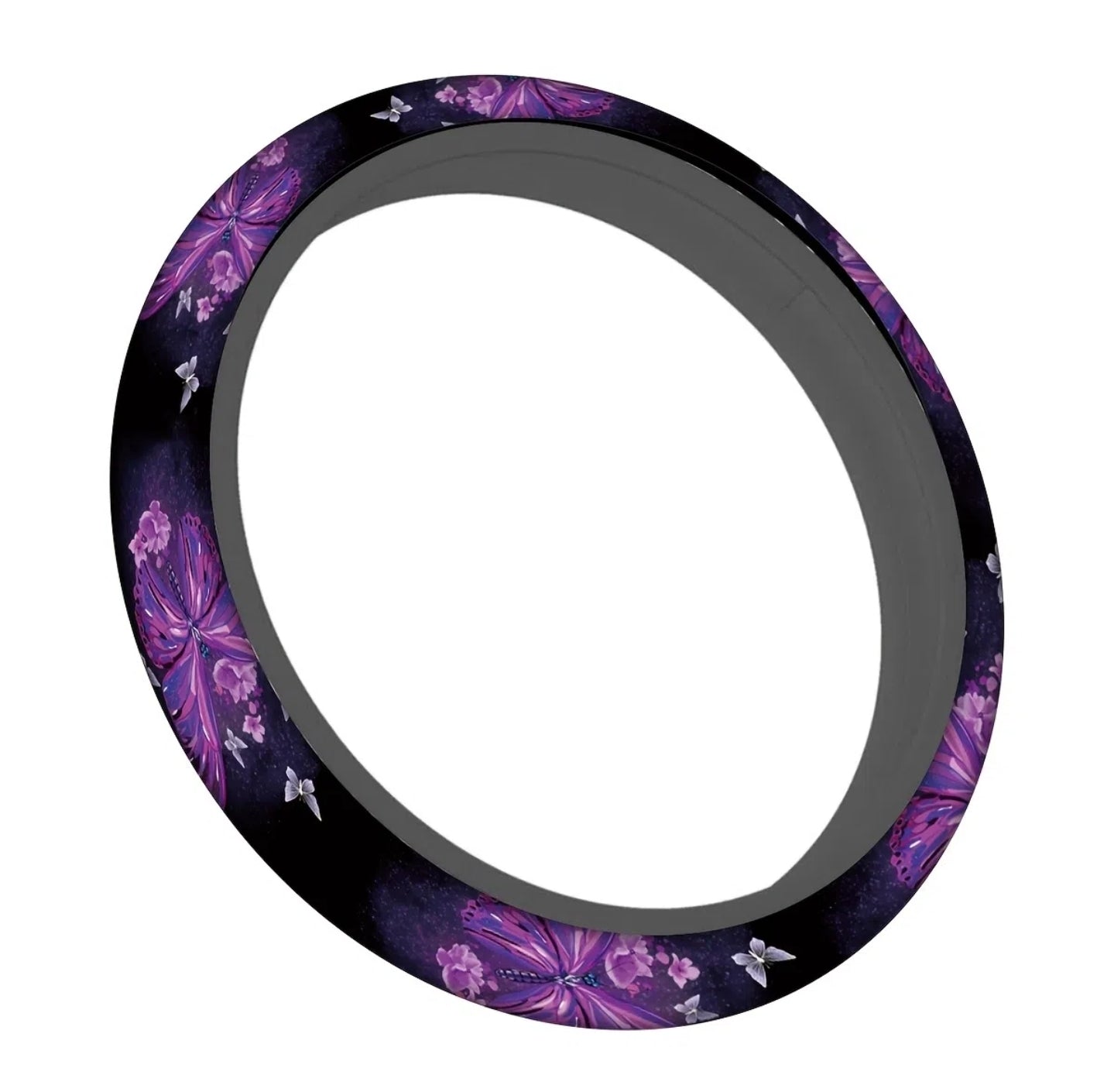 1pc Purple Butterfly Print Car Steering Wheel Cover,
Universal 1 5 Inch Car Steering Wheel Protector Car
Decoration Accessories
