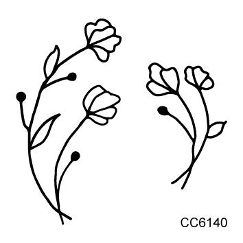 Rocooart Hot sale Black White Style Tattoo Sticker Tree Flower Leaf Temporary Tattoo Sticker Rose Body Art Tatouage Fake Tatoo