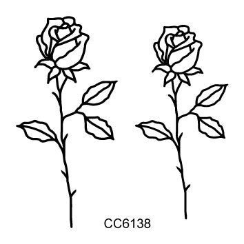 Rocooart Hot sale Black White Style Tattoo Sticker Tree Flower Leaf Temporary Tattoo Sticker Rose Body Art Tatouage Fake Tatoo
