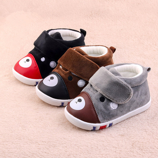 Soft-soled warm baby toddler shoes
