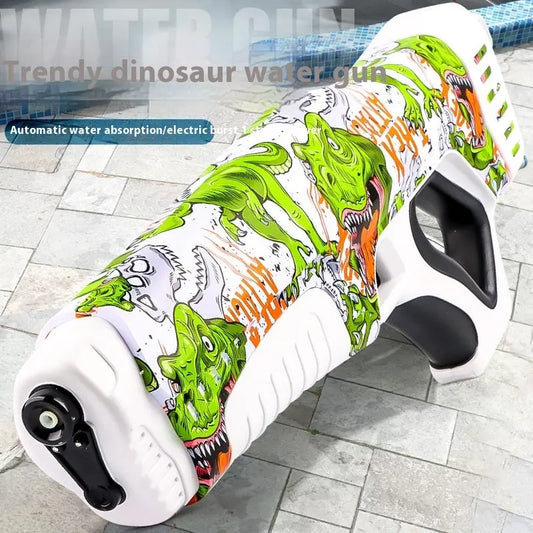 Dinosaur Electric Water Gun Waterproof Automatic Water-absorbing Water-playing Toy - Image #1