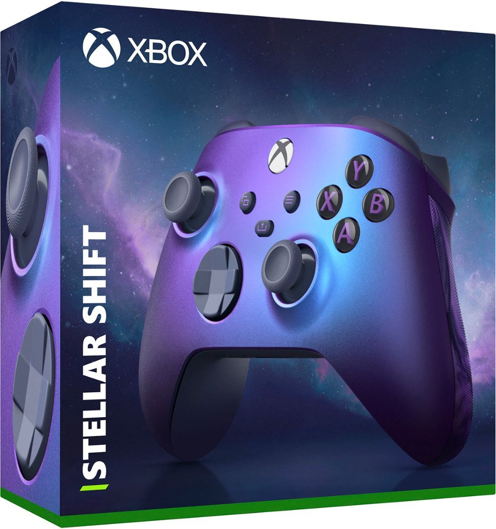 Microsoft - Xbox Wireless Controller for Xbox Series X, Xbox Series S, Xbox One, Windows Devices - Stellar Shift Special Edition