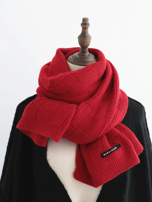 Red Scarf All-Match Men and Women Neutral Winter Christmas