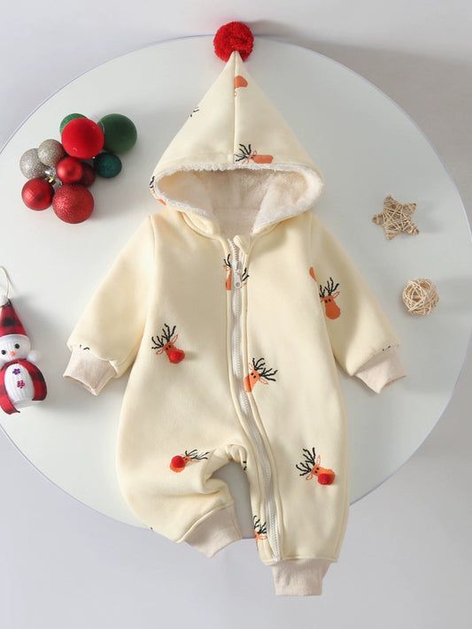 Baby Winter Clothes Zip-up Shirt Going out Rompers Jumpsuit