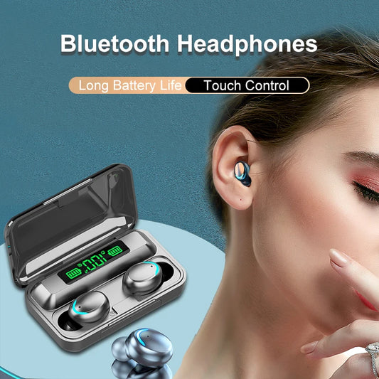 TWS Wireless Earphones Bluetooth Headphones LED Dislpaly Binaural Headset Waterproof HD Calling CVC 8.0 Noise Reduction Earbuds