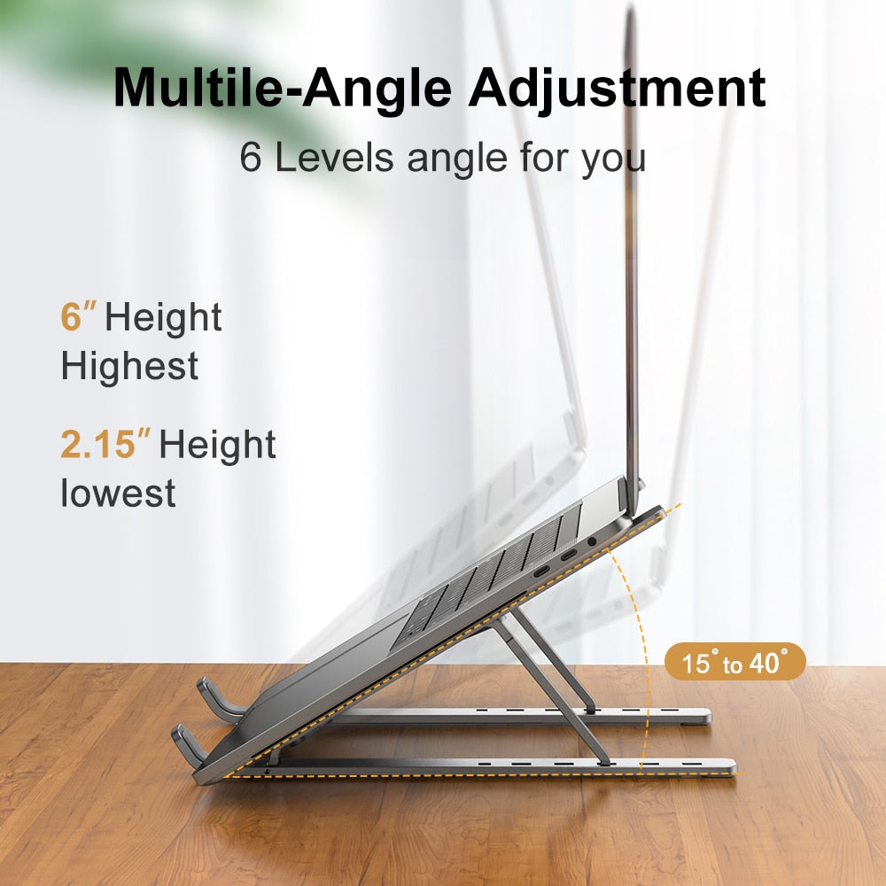 Foldable Laptop Stand Notebook Support Base Cooling laptop Bracket Universal Computer Holder Accessories For Macbook iPad Tablet