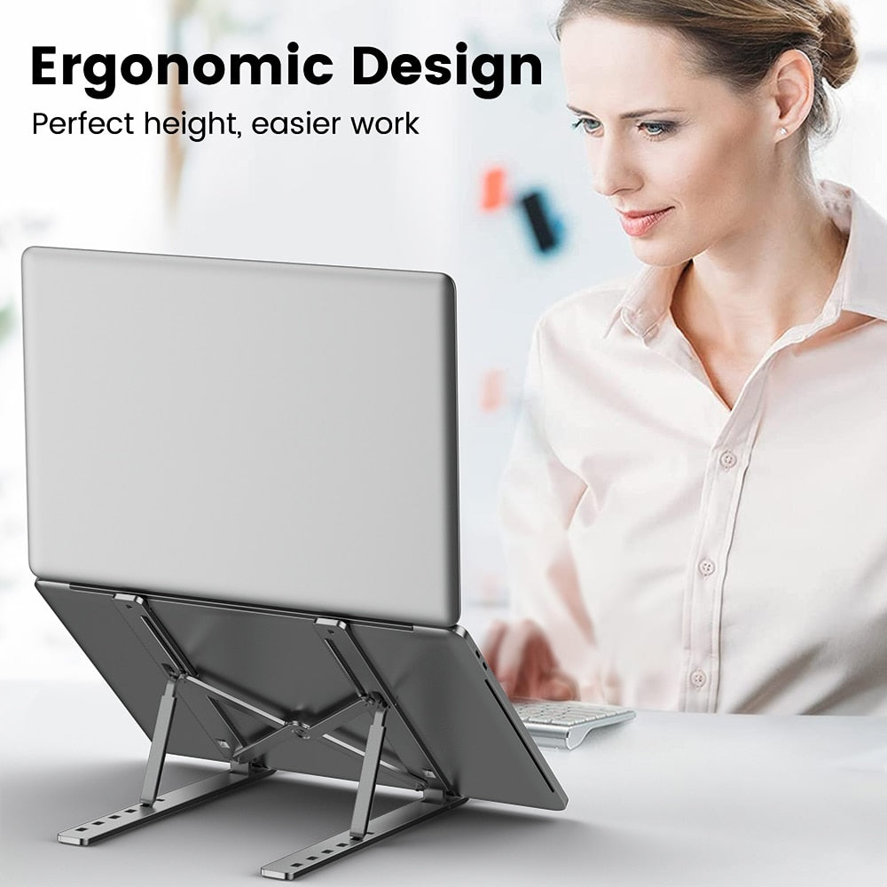 Foldable Laptop Stand Notebook Support Base Cooling laptop Bracket Universal Computer Holder Accessories For Macbook iPad Tablet