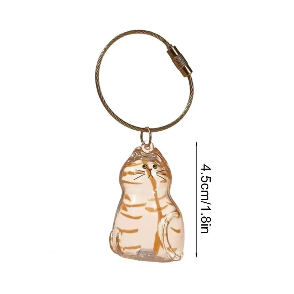 Transparent Pet Fur Keepsake Keychain Cat Hair Storage Bottle Pet Hair Container Pendant for Collecting Hair Pet Memorial Gift