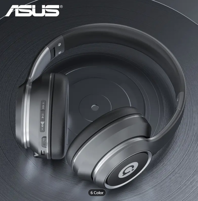 ASUS AS-D96 5.3 Wireless Earphone Headphones With Microphone Lightweight Folding Active Noise Reduction ANC HD Call Earphone