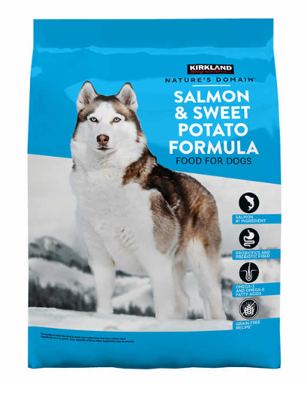 Kirkland Signature Nature's Domain Salmon & Sweet Potato Formula Dog Food, 35 lbs
