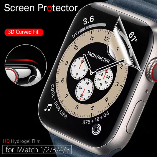 Screen Protector Clear Full Protective Film for IWatch Series 4 5 6 40MM 44MM for Apple Watch 6 SE 5 3 2 1 38MM 42MM Case Cover