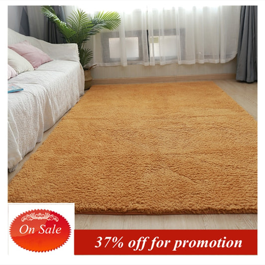 Newest Nordic Fluffy Carpet Rugs for Bedroom Living Room Rectangle Large Size Plush Anti-slip Soft Carpet Children Rug 8 Colors