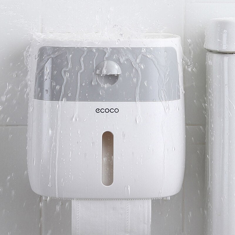 Waterproof Toilet Paper Holder Wall Mounted Paper Towels Holder for Kitchen Bathroom Toilet Paper Storage Box Toilet Roll Holder