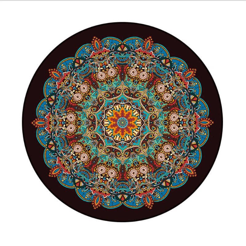Bubble Kiss Bohemia Style Soft Round Carpets Home Polyester Bedroom Decor Carpet Classical Carpet for Living Room Hot Sale Rugs