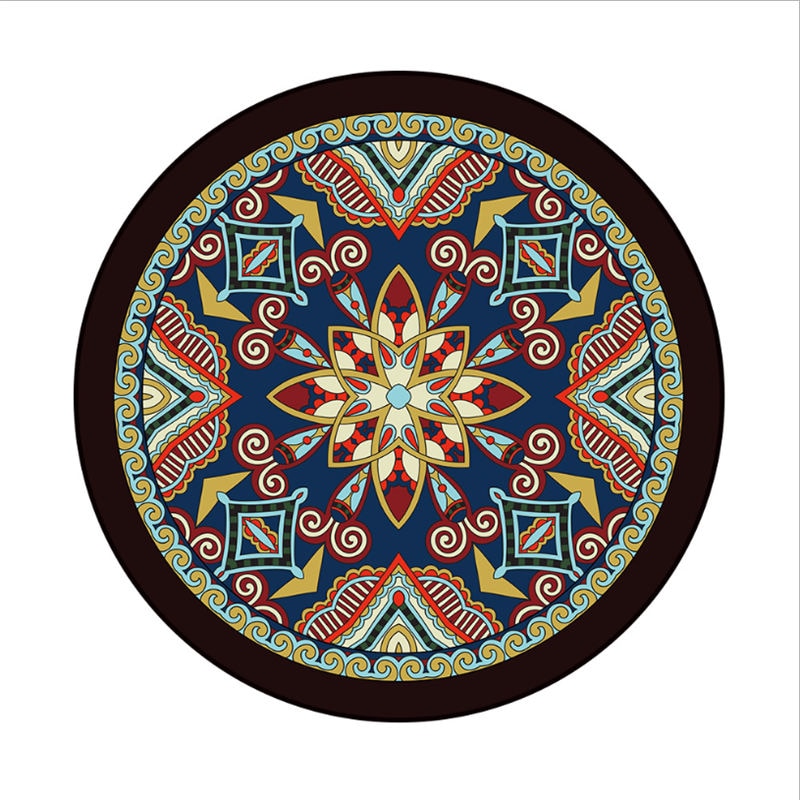 Bubble Kiss Bohemia Style Soft Round Carpets Home Polyester Bedroom Decor Carpet Classical Carpet for Living Room Hot Sale Rugs