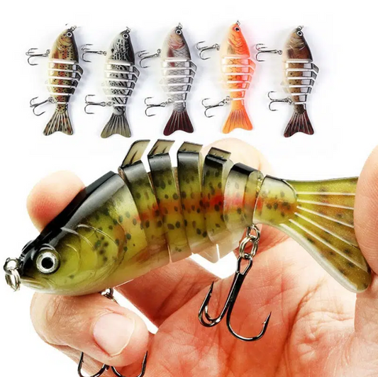 Fishing Lures Multi Section Bait, Swimbait Crank Slow Sinking Bionic Artificial Bait For Freshwater Saltwater Trout Bass, Fishing Accessories