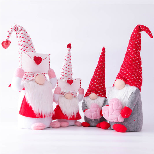 Rudolph Valentine's Day Doll Ornaments